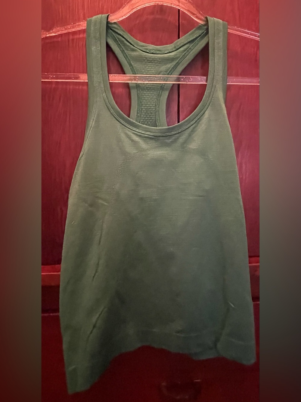 2 Lululemon athletica Racerback Tank Tops in green and blue